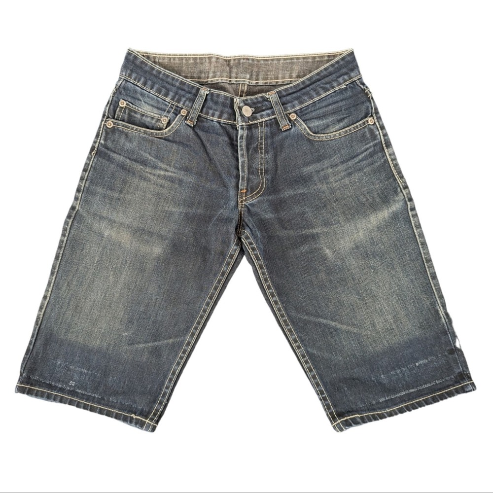 Nudie Jeans Button Fly Dark Wash Denim Shorts - Men's Size 29